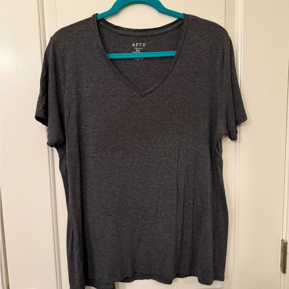 Apt. 9 Charcoal Gray Short Sleeve Tshirt